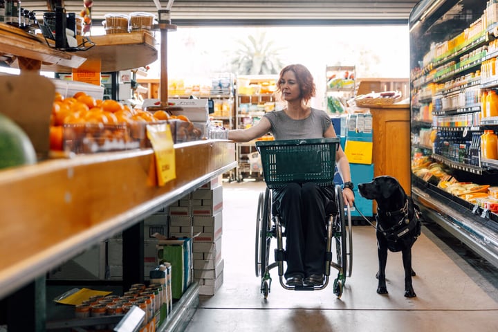 Lady in retail store